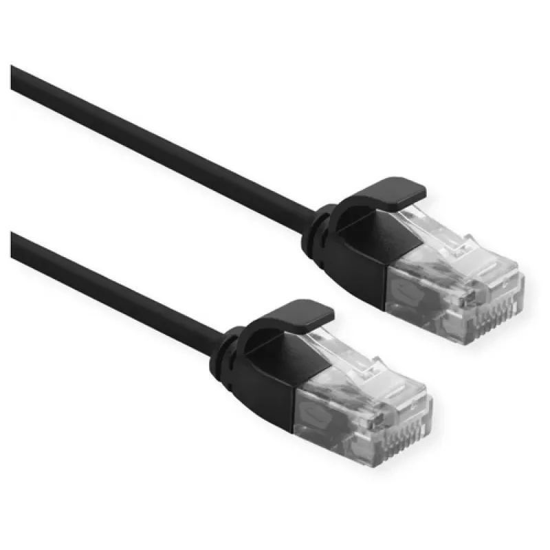 Tinklo kabelis ROLINE 21.15.3954 RJ-45 Cat6a 1,5 m Juodas