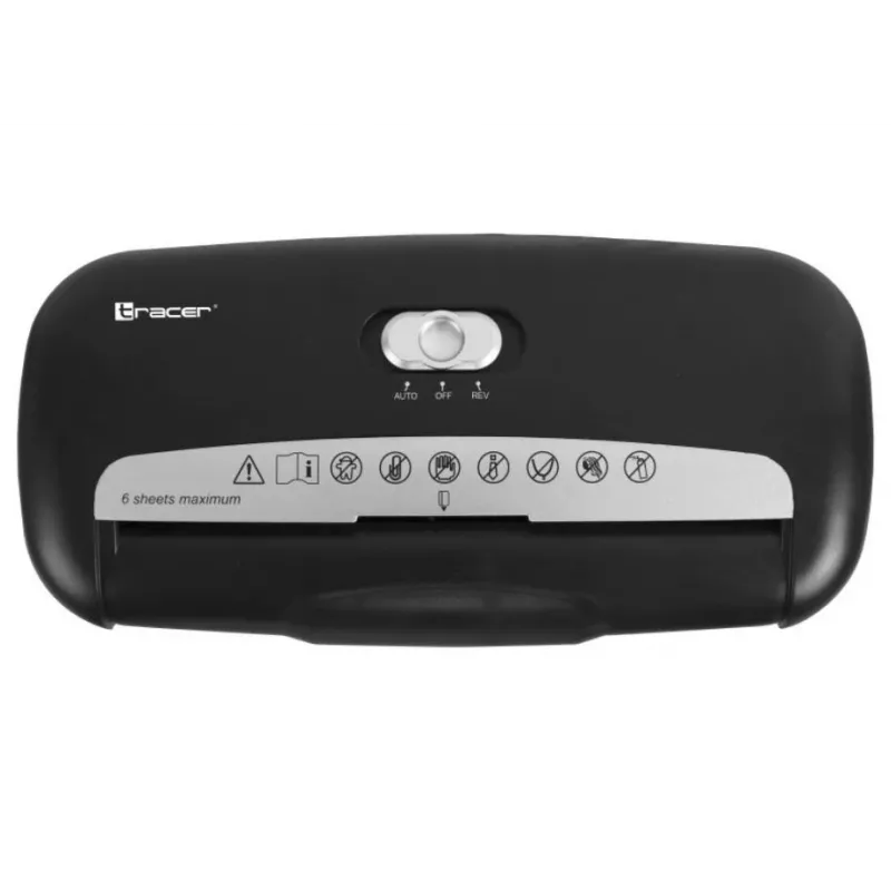 Popieriaus smulkintuvas Tracer Razor 2, juostinis smulkinimas, 70 dB, juodas