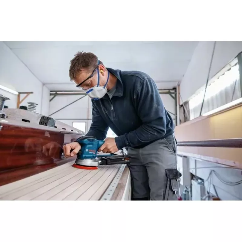 Bosch GEX 34-150 Professional atsitiktinis orbitinis šlifuoklis 12000 aps./min 24000 aps./min Juoda, Mėlyna, Pilka, Raudona