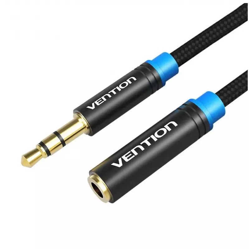 Garso kabelis Vention 3,5 mm kištukas–lizdas VAB-B06-B500-M 5 m juodas