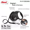 Flexi Juoda Design L 5 m ištraukiamas pavadėlis šunims