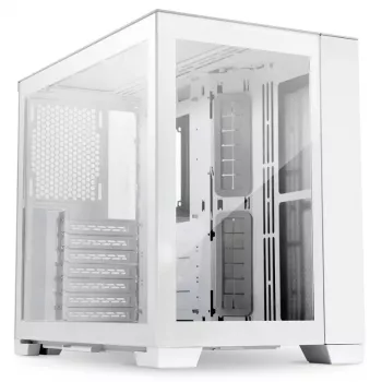 PC korpusas Lian Li O11D Mini-S Mini Tower baltas (suderinamas su SFX/SFX-L maitinimo šaltiniu)