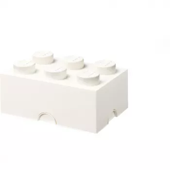 LEGO Storage Brick 6 , saugojimo dėžė, balta