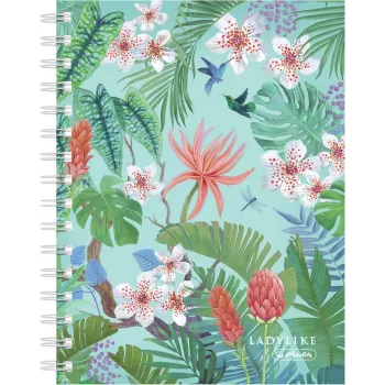 Rašymo sąsiuvinis Herlitz Ladylike Jungle A5 100 lapų žalias įvairiaspalvis