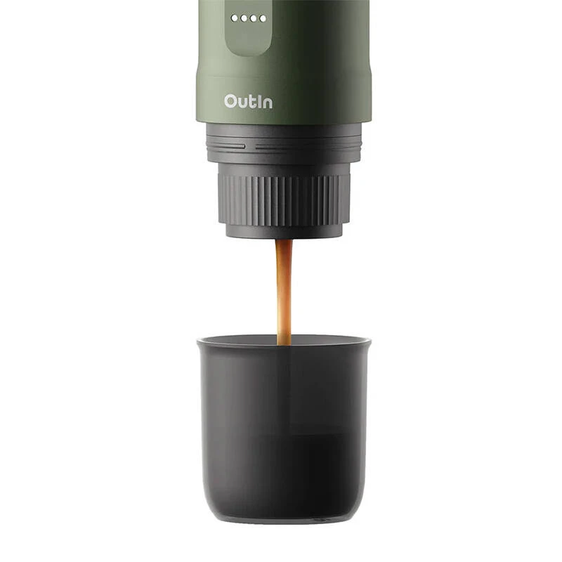 Kavos aparatas OUTIN Outin Nano Juoda, Green — malta kava, 20 bar, 7500 mAh baterija, 0,67 kg