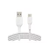 USB laidas Belkin CAB002BT1MWH 1 m USB A į USB C baltas