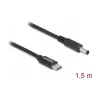 DeLOCK nešiojamojo kompiuterio įkrovimo laidas USB Type-C kištukas į Dell 4,5 x 3,0 mm kištuką 1,5 m 20 V