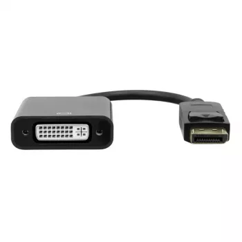 DisplayPort į DVI adapteris Garbot 20cm M/F Juodas, 20 cm laidas, DisplayPort kištukas į DVI lizdą