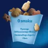 Kačių skanėstai Felix Party Mix Dairy Delight 60 g — traškūs pieno skonio užkandžiai suaugusioms katėms, baltymai 35%, riebalai 19,5%