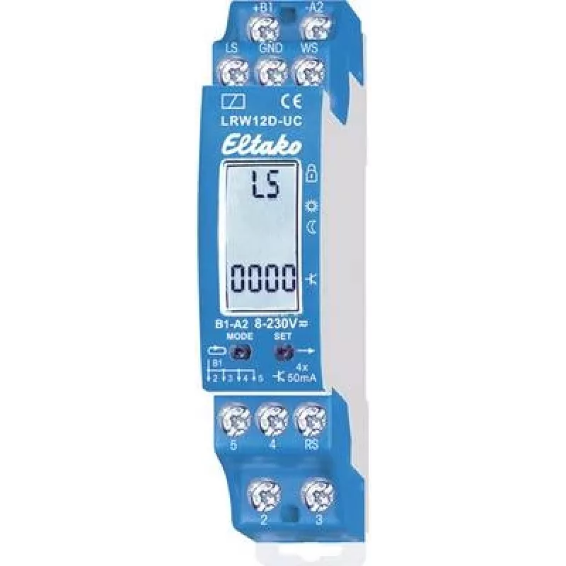 Relės modulis Eltako LRW12D-UC 22400501 12 V DC — valdymo relė žemos įtampos perjungimui