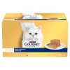Šlapio kačių maisto multipakas Purina Nestlé Gourmet Gold Mus Mix 48×85 g skardinės asorti skoniais