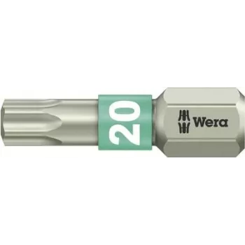 Atsuktuvo įstatomas antgalis Wera 3867/1 TS TX 20, 25 mm, nerūdijantis plienas