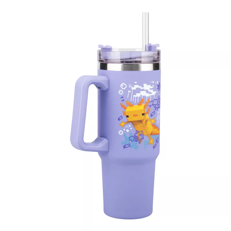 Geriamasis butelis Paladone Minecraft Axolotl 900 ml – daugkartinio naudojimo vandens butelis