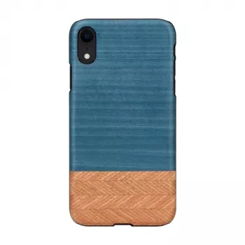 man and wood išmaniojo telefono dėklas iPhone XR — džinsinė juoda apsauginė danga