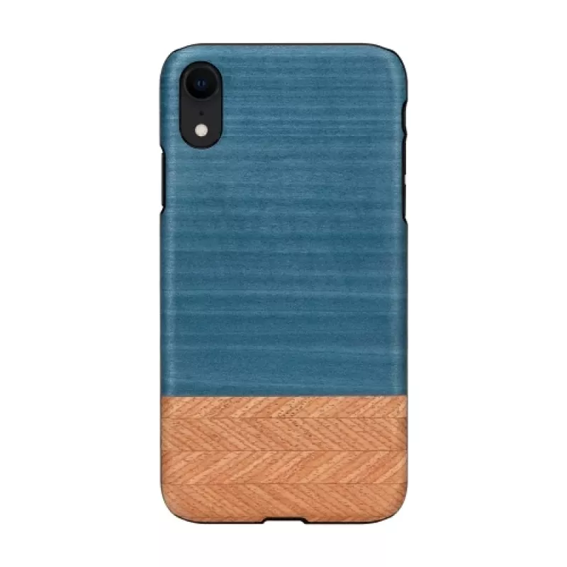 man and wood išmaniojo telefono dėklas iPhone XR — džinsinė juoda apsauginė danga