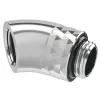 Barrow Dazzle Adapter TDWT45-B01 SS 45° G1/4 colio patinas į G1/4 colio patelę pasukamas sidabrinis