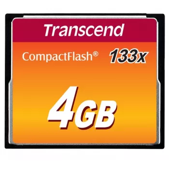 „Transcend“ „Flash“ atmintinė 4 GB „CompactFlash 133x“ TS4GCF133