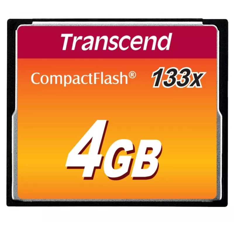 „Transcend“ „Flash“ atmintinė 4 GB „CompactFlash 133x“ TS4GCF133