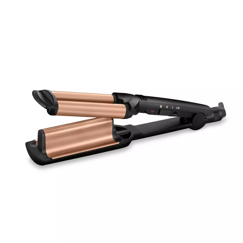BaByliss Deep Waves garbanojimo žnyplės, šilta juoda, oranžinė, 2,5 m