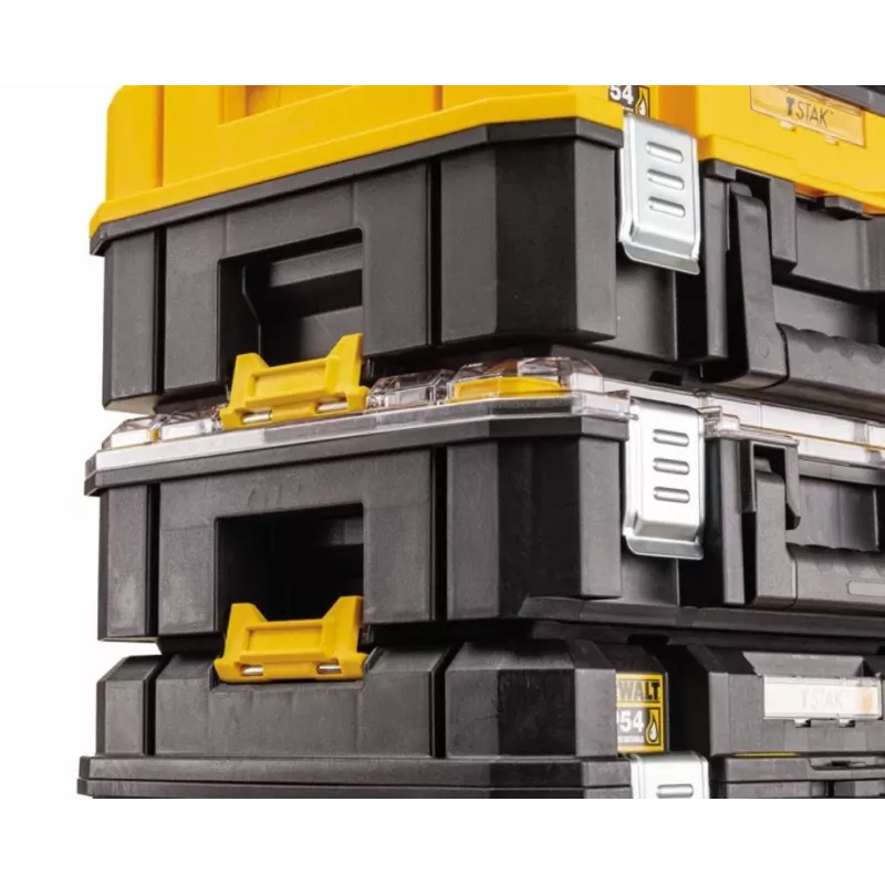 Įrankių dėžė DeWalt DWST83343-1 — aliuminis/plastikas, atspari vandeniui, atverčiamas dangtis, užrakinama, 1 skyrius, 440×333×323 mm