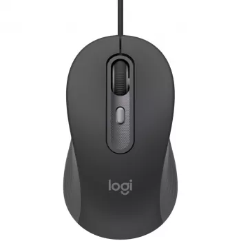 Logitech Signature Wired M520 for Business Optical Wired pelė USB-C Plug-and-Play Windows/Mac/Chrome/PC/laptops - Graphite