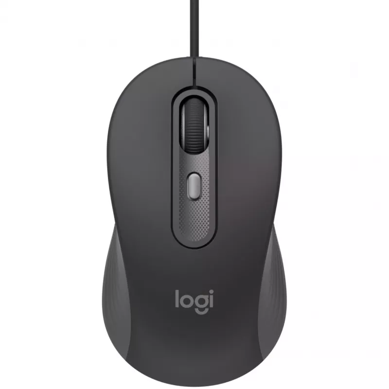 Logitech Signature Wired M520 for Business Optical Wired pelė USB-C Plug-and-Play Windows/Mac/Chrome/PC/laptops - Graphite