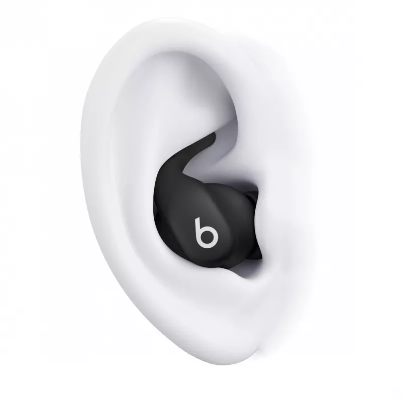 Į ausis įdedamos belaidės ausinės Apple Powerbeats Fit — IPX4 atsparios vandeniui, ANC, Bluetooth Class 1, 7 val. atkūrimo (30 val. su dėklu), lietimui jautrūs valdikliai, juodos
