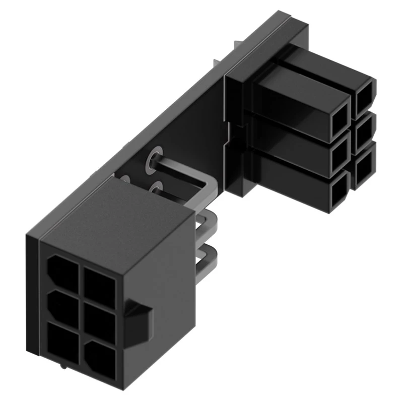 Triton Singularity Shift 6 kontaktų PCIe 90° adapteris — kampinė PCIE maitinimo jungtis