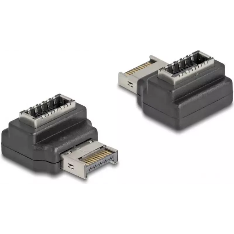 Jungties adapteris DeLOCK 67237 USB Type-E juodas