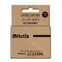 Rašalo kasetė ACTIS KB-223BK, suderinama su Brother LC223Bk, juodas pigmentinis rašalas 16 ml, standartinė išeiga