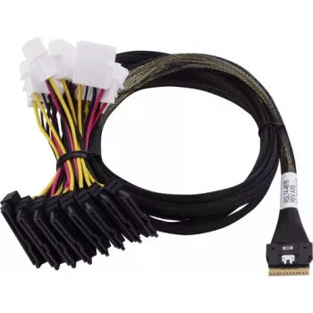 Adaptec kabelis 1x SFF8654 x8 -> SFF8639 8xU.3 vidinis 0,8 m SlimSAS - 8SFF-8639 x1 and3 tri-mode SAS/SATA/NVMe