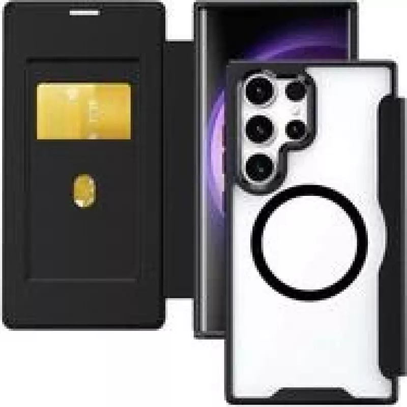 4Smarts Urban Pro Flipcase Galaxy S26 Ultra Qi2 ready juodas (541780)
