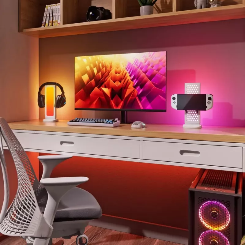 Nanoleaf Pegboard Desk Dock, Balta | 15 W | RGB