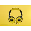 Ausinės Razer Kraken V4 X Pokemon — laidinės USB-C/USB-A, supraauralinės, 20–20000 Hz, 1,8 m laidas, 310 g, juoda/geltona