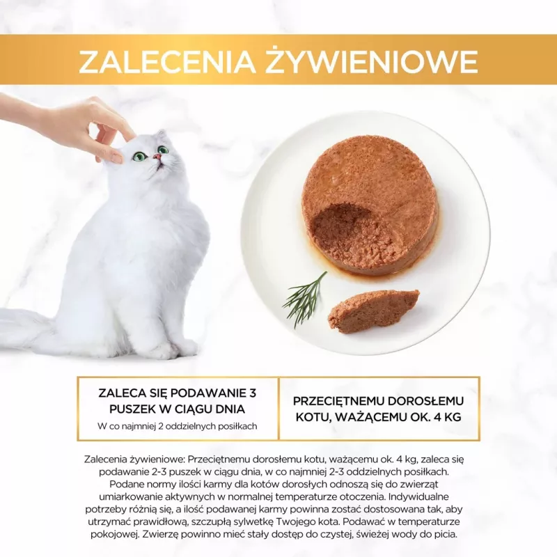 Šlapias kačių maistas Purina GOURMET Gold Adult Tuna 85 g skardinė, baltymai 10,5 %, riebalai 7 %, drėgmė 77,5 %