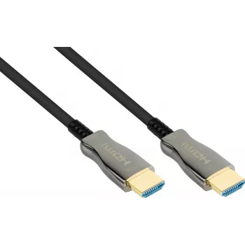 AOC Hybrid Ultra-High-Speed HDMI 2.1 kabelis, 8K @60 Hz / 4K @120 Hz, 48 Gbit/s, juodas, 100 m, PYTHON (AOC-H21100)