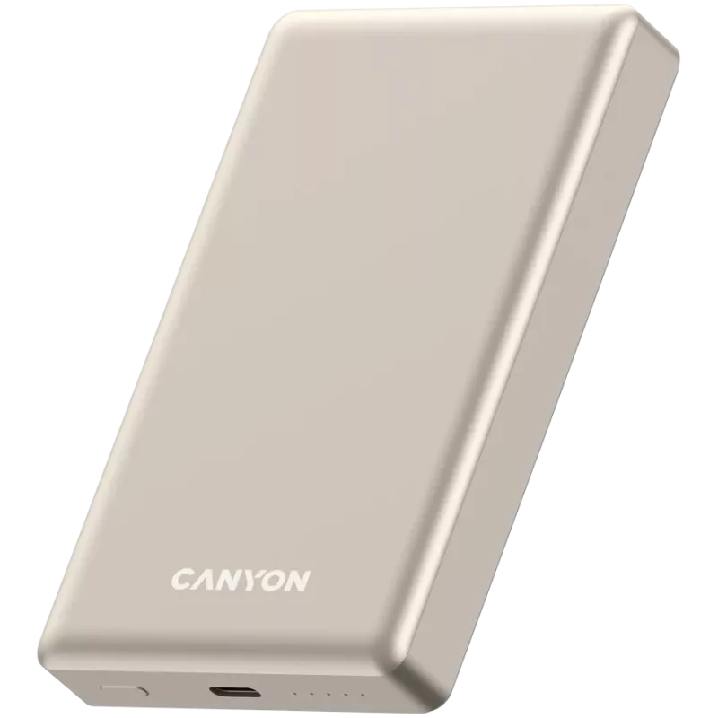 Canyon OnCharge 510 - Powerbank - 10.000 mAh - į USB-C - iš USB-C PD 20W + belaidis magnetinis