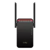 Wi‑Fi signalo stiprintuvas Cudy RE3000 2400–5000 MHz, 802.11ax/ac/n/g/b/a, Ethernet 100 Mbps, išorinė antena, juoda/raudona