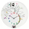 NeXtime klok 2998wi Cuckoo Round, 30x10 cm, sieninis, baltas