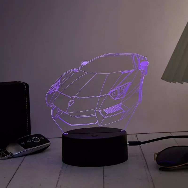 LED transporto priemonės RGB 3D šviesos dekoracija MANTA SNL120RGB — RGB lempa automobiliams ir motociklams