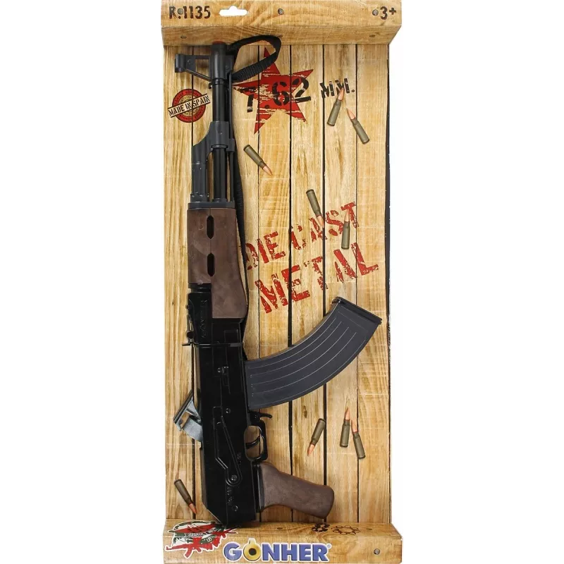 Pulio Metal Commando šautuvas Gonher – žaislinis metalinis strėlyčių šautuvas, modelis 1551135/6