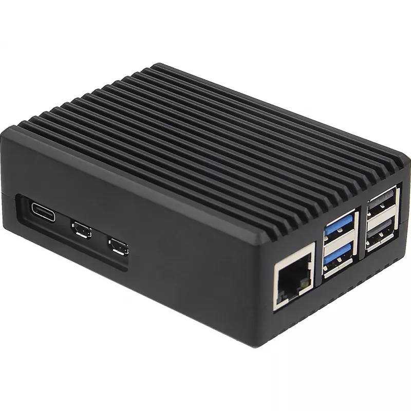 INTER-TECH korpusas Raspberry Pi 5 — ODS-739 kompaktiško dizaino