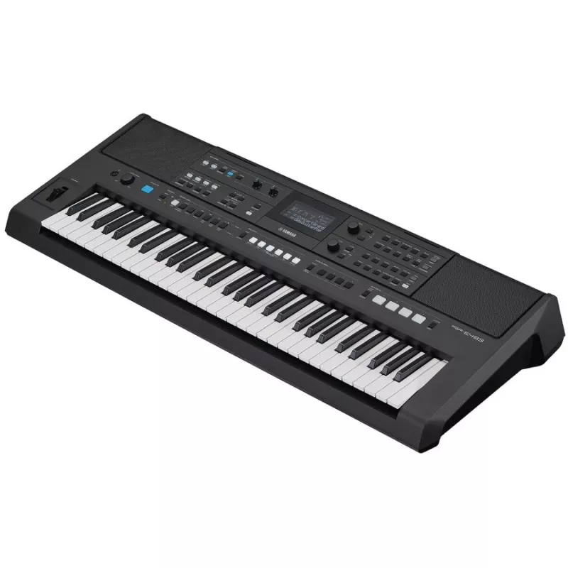 Klaviatūra YAMAHA PSR-E483 — 61 klavišo nešiojama aranžerio klaviatūra su lietimo jautrumu ir USB-MIDI
