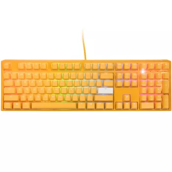 Ducky One 3 Geltona žaidimų klaviatūra, RGB LED - MX-Clear (JAV)