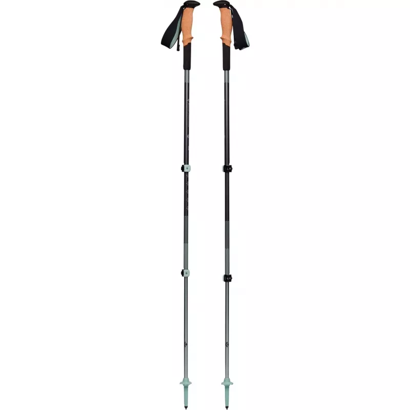 Žygio lazdos Pursuit Shock M/L, Fitneso prietaisas Pilka/Žalia, 1 pora, 125-140 cm