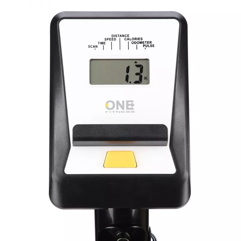 One Fitness RM8740 baltas magnetinis dviratis