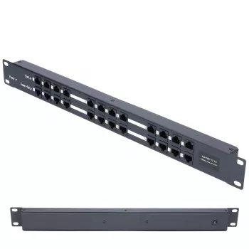 Extralink PoE injektorius 12 prievadų 12x 100Mb/s RJ45, montuojamas į stelažą