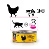 Šlapias kačių maistas 3coty Chicken Cheers 75 g — visavertis suaugusių kačių šlapias maistas, vienos porcijos pakelis, 12 % baltymų, 7,5 % riebalų, 80 % drėgmės