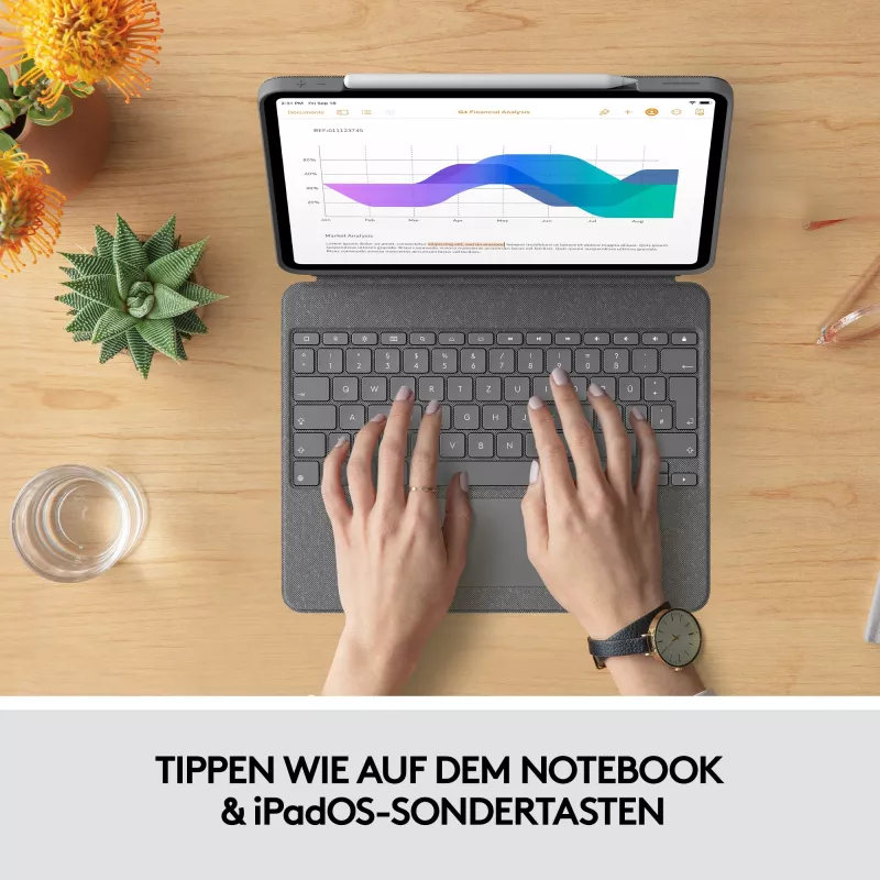 Klaviatūra su dėklu, skirta iPad Pro 12.9