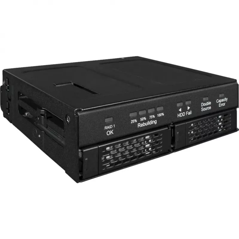 Drive enclosure icy dock MB902SPR-B R1 Black 2.5 inch SATA